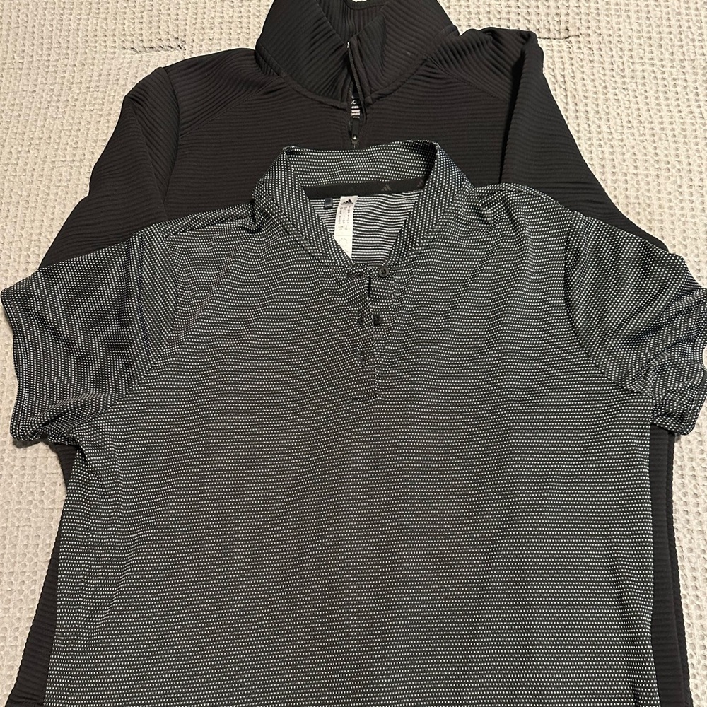 Adidas Black Lightweight Full zip Golf Jacket
and golf shirt
